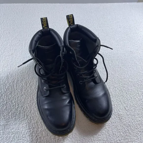 Dr Martens Black Leather Cartor Boots Men’s 13 M - Picture 8 of 10
